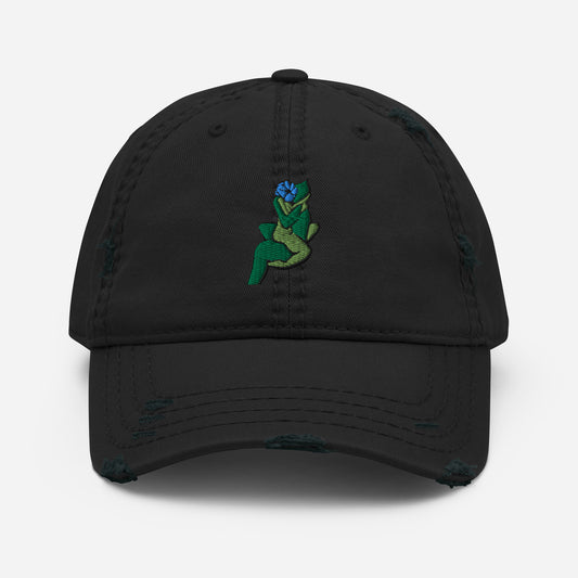 Impatiens & Maples Ash; Distressed Dad Hat