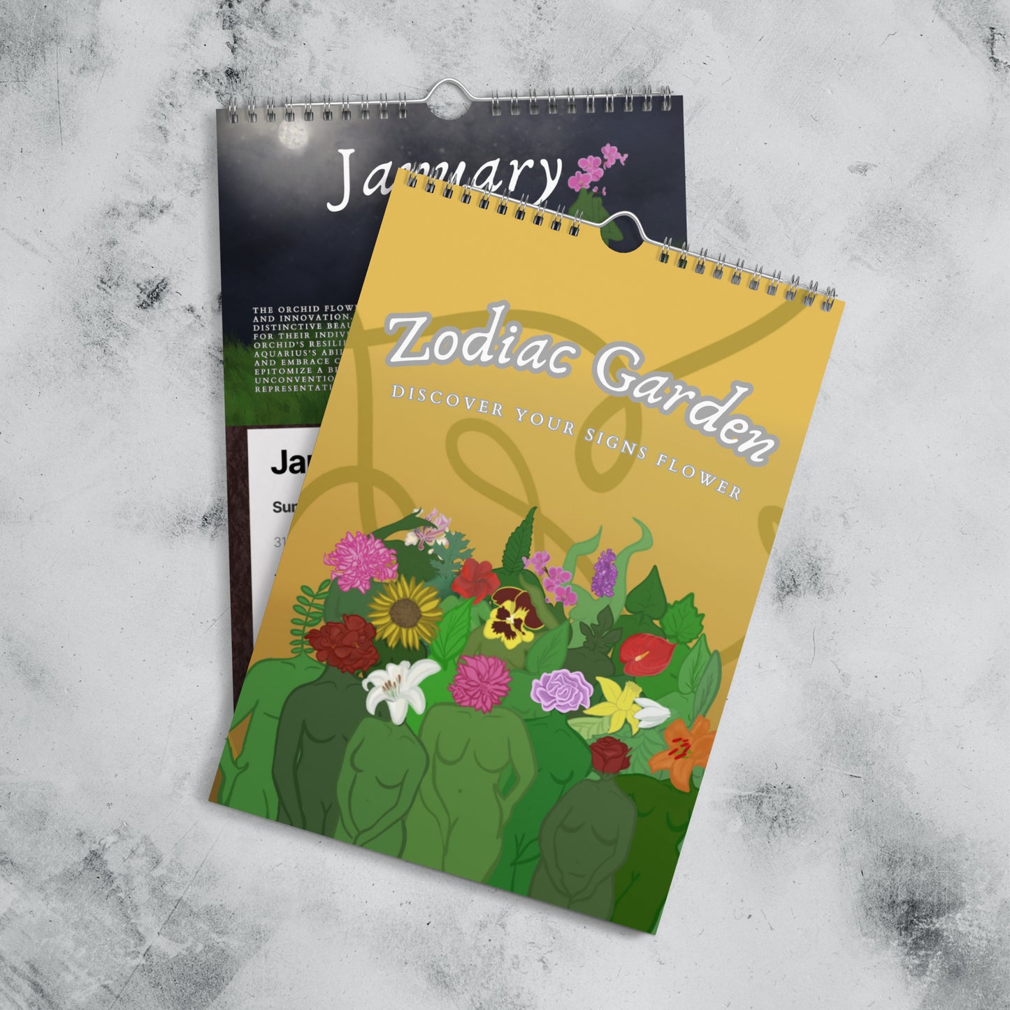 Zodiac Garden Wall calendar (2024)