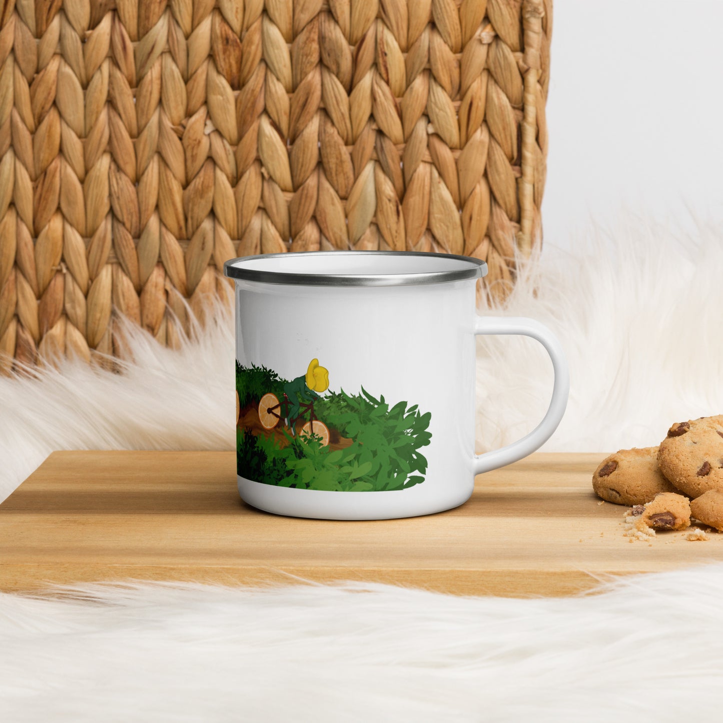 Calla Lily; Riding Around Enamel Mug