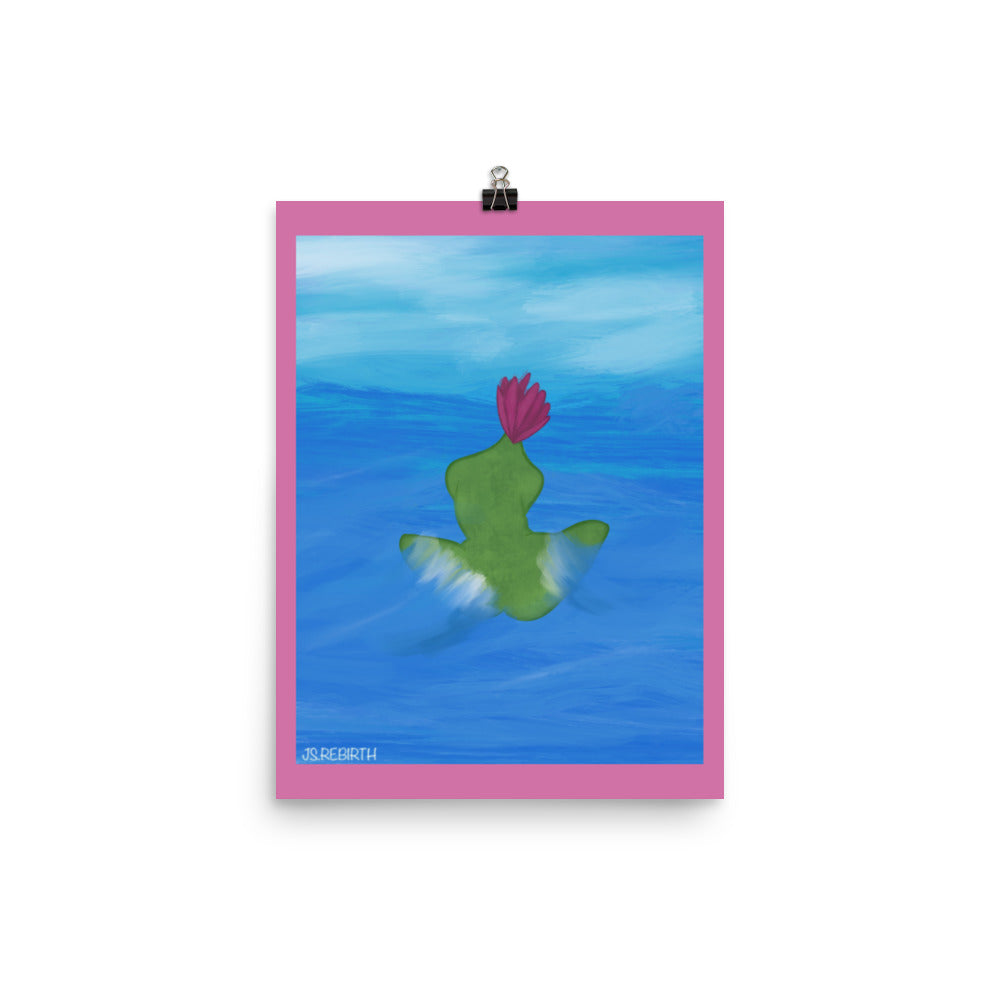 Water Lily, Take in the Waves; Poster