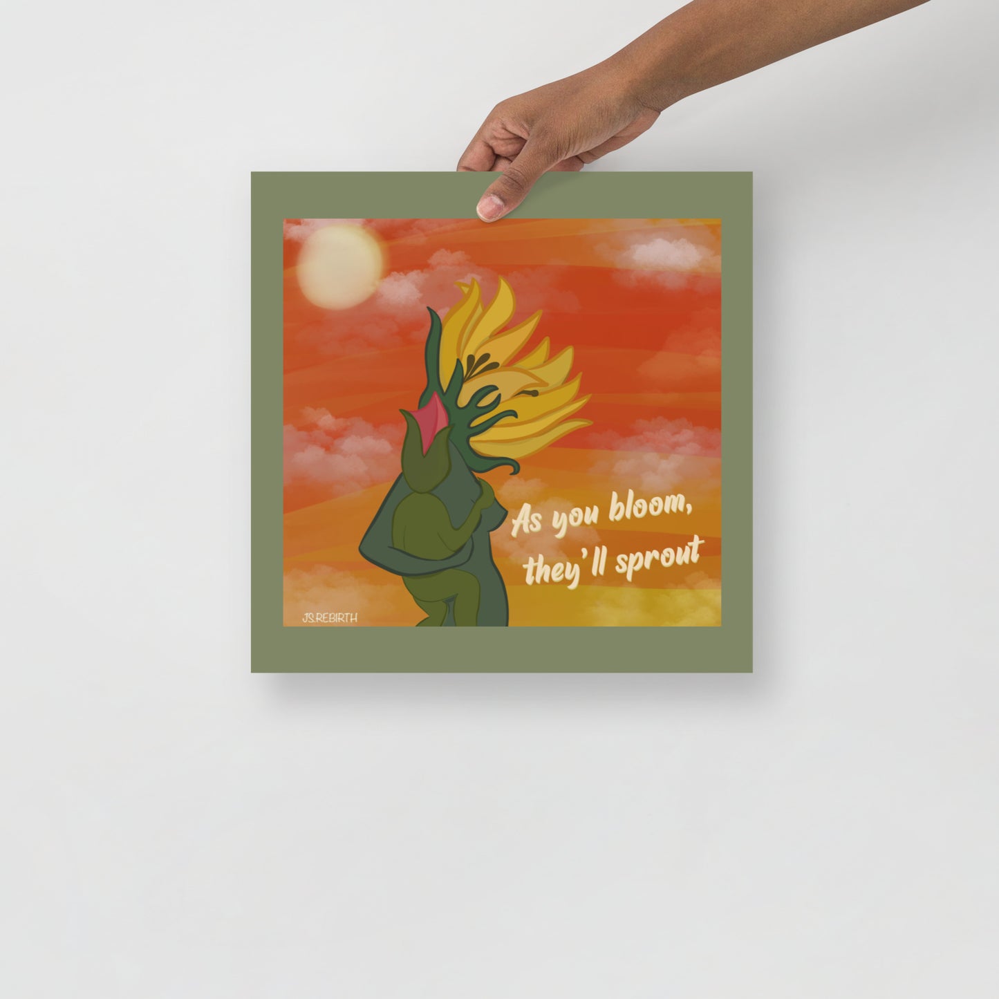 Sunflower, Blooming; Poster