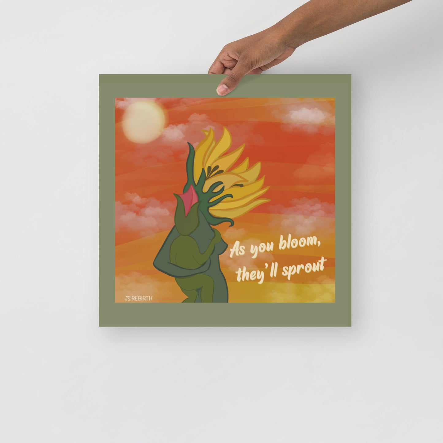 Sunflower, Blooming; Poster