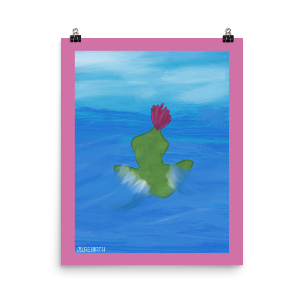 Water Lily, Take in the Waves; Poster