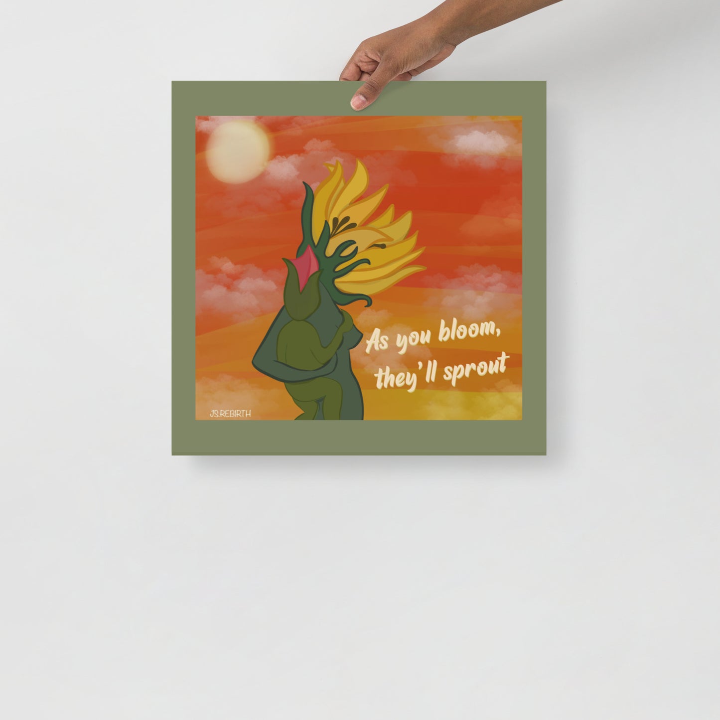 Sunflower, Blooming; Poster