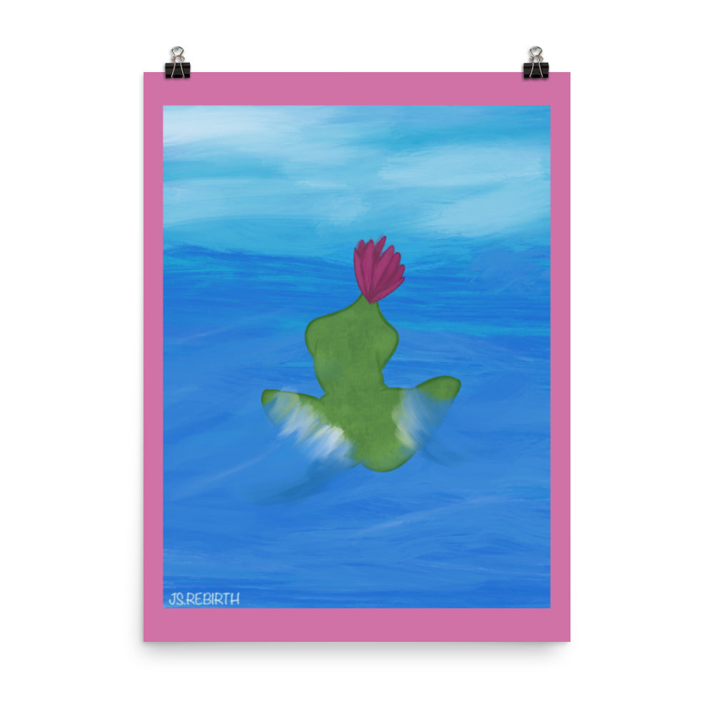 Water Lily, Take in the Waves; Poster