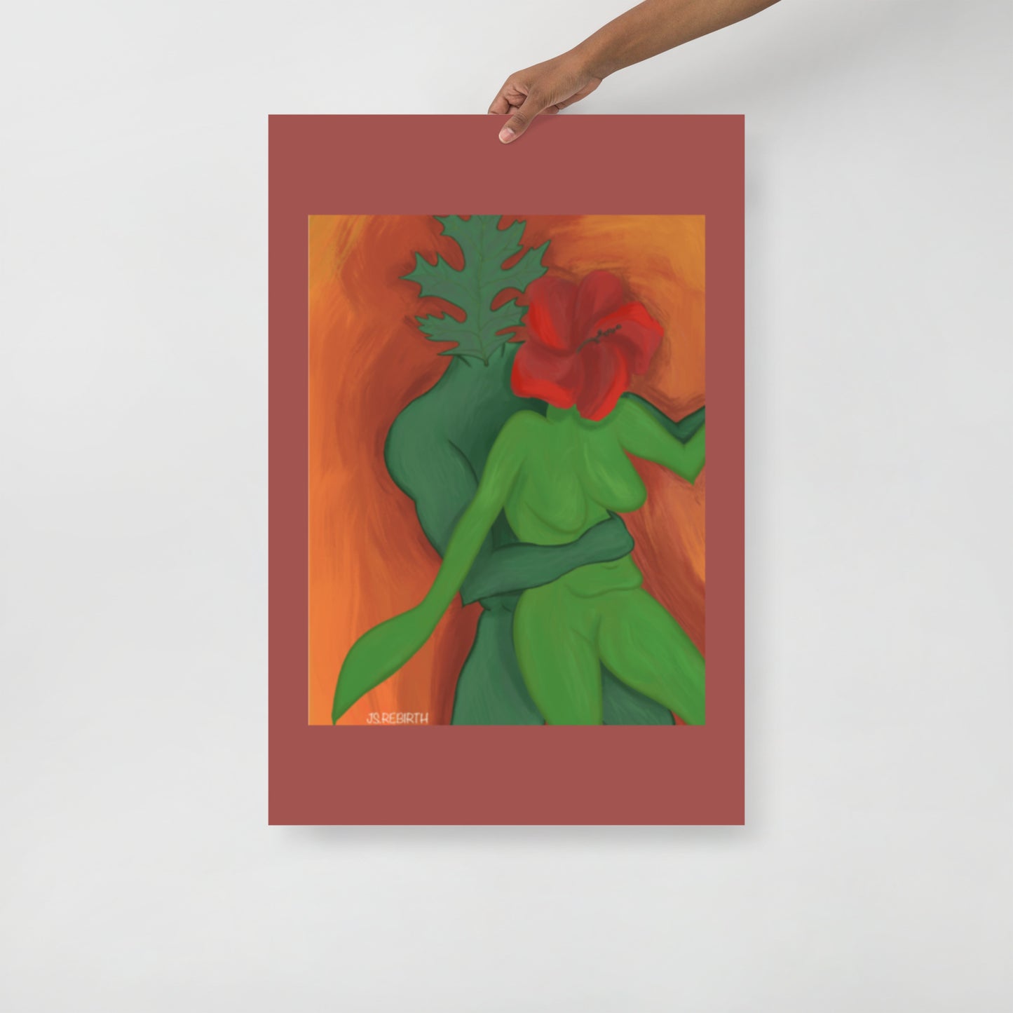 Northern Pin & Hibiscus, Dancing Away; Poster