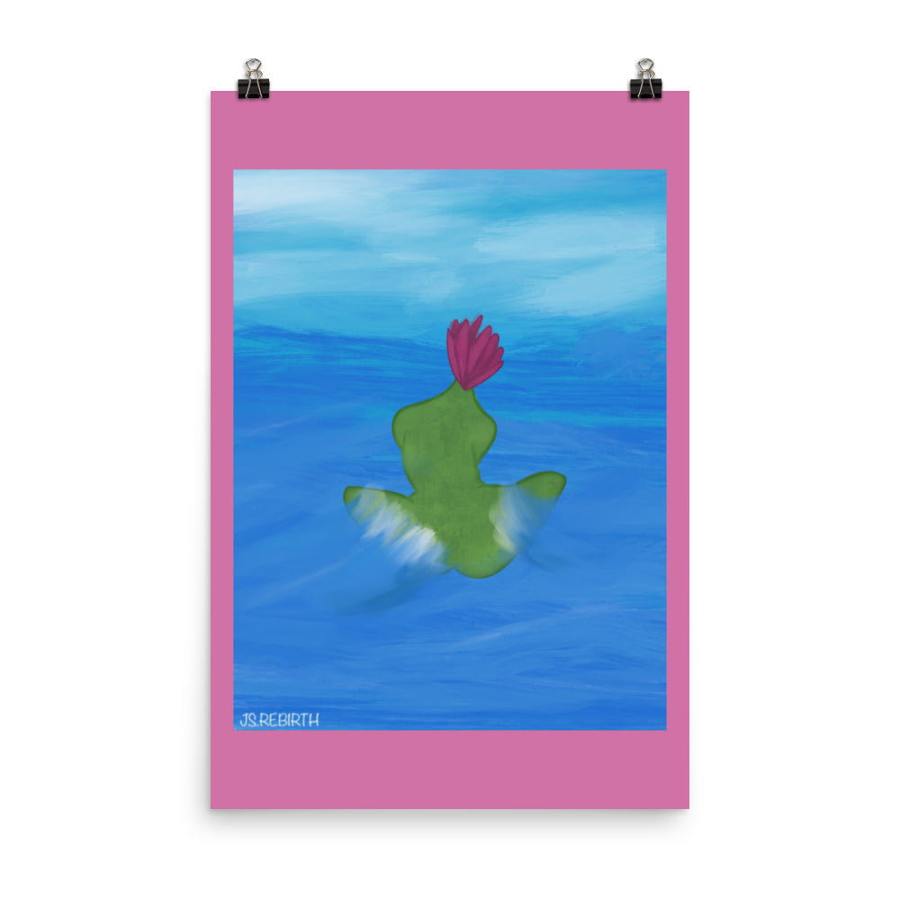 Water Lily, Take in the Waves; Poster