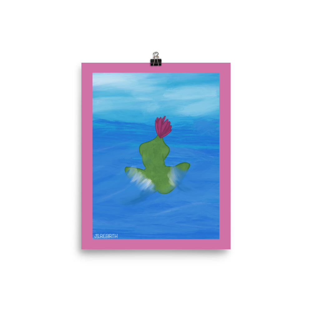 Water Lily, Take in the Waves; Poster