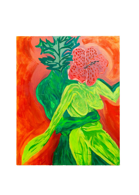 Northern Pin & Hibiscus; Dancing Away Acrylic paint add on