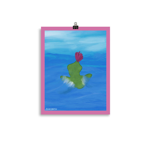 Water Lily, Take in the Waves; Poster