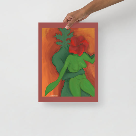 Northern Pin & Hibiscus, Dancing Away; Poster
